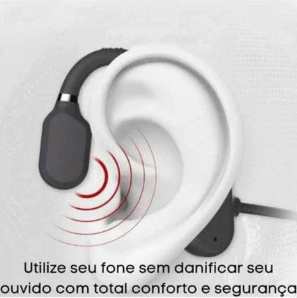 Fone de Ouvido por Condução Óssea Bluetooth 5.1 Resistente a Água - Arquitetura da Saúde